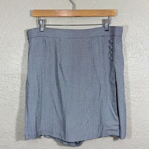 Vtg 90s Exposé Skort Skirt Gingham Check USA Made Fabric Buttons Y2K Grunge Boho